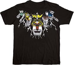 Voltron Lion Collar Black Tee T-Shirt