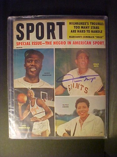 Willie Mays San Francisco Giants Autographed March 1960 Sport Magazine