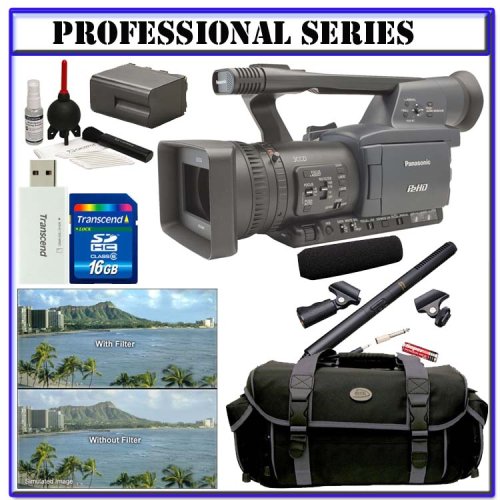 Panasonic Pro AG-HPX170 3CCD P2 High-Definition Camcorder w/10x Optical Zoom + Willoughby's Advanced Shooter & ShotGun Package