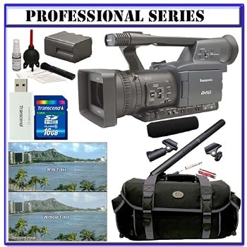 Panasonic Pro AG-HPX170 3CCD P2 High-Definition Camcorder w/10x Optical Zoom + Willoughby's Advanced Shooter & ShotGun Package