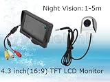 Smart Car Security Backup Camera System with 4.3 TFT LCD Rearview Monitor + Night Vision Rear Waterproof Camera