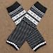 "Sweet Legs" Baby & Toddler Leg Warmers - Fair Isle Gray