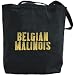 Canvas Tote Bag Black  Belgian Malinois  Dog
