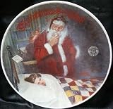 Norman Rockwell Collectible Plate, Deer Santy Claus, Christmas 1986