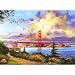 Golden Gate at Sunset 500+pc Jigsaw Puzzle by Keith Brown
