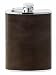 Sports : Herbertz Taschenflasche, Edelstahl, Leder, 230 ml