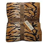 Scene Weaver Journey Faux Fur Throw, Tiger, 50 x 70-Inches