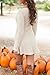 ChongXiao Women's Casual Crewneck Knitted Long Sleeve A Line Sweater Dress