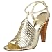 Calvin Klein Women's Rene Faceted Heel Sandal,Platino,8 M US