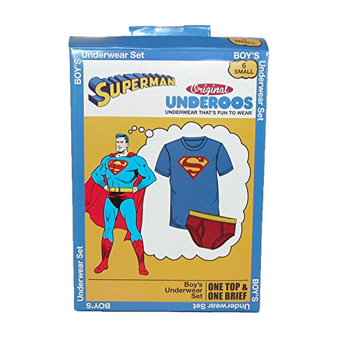 Underoos Boys Superman Underwear Shirt Set