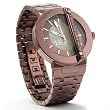 Raphael Leon Designer Watch - Mens - .18 cts. Diamonds - Chocolate, MOP