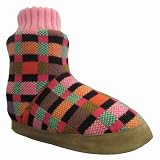 MukLuks Bright Pink Birdseye Knit Shortie Boot - XL (9.5-10.5)