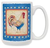 Jardinere Rooster 15 Oz. Ceramic Coffee Mug