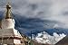 Buddhist Monastery on Everest Background - 24