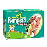 Pampers Baby Dry Diapers, Size 3 (16-28 Lbs), Value Pack, 144 Diapers
