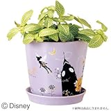 植木鉢 ディズニー シルエットポット ティンカー・ベル 4号 13.5×12.5 水抜き穴あり