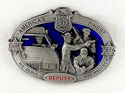 America's Finest Deputy (Occupation) Enamel Pewter Buckle