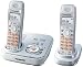  : Panasonic Dect 6.0 Expandable Silver Digital Cordless Answering System - Dual Handset System (KX-TG9332S)
