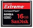 Sandisk 16GB Extreme CF memory card - UDMA 60MB/s 400x (SDCFX-016G-P61, Retail Package)