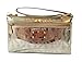Michael Kors Large Wristlet in Pale Gold Monogram Mirror Metallic