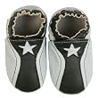 Momo Baby Soft Sole Baby Shoes - Star Black