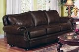 Sofa Couch Nail Head Trim Dark Burgundy Leather Sofa Couch Nail Head Trim Dark Burgundy Leather