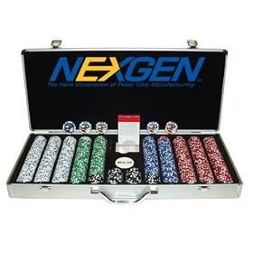 650 Jackpot Casino Clay Chips w  Aluminium Case by 