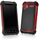 BoxWave Resolute OA3 HTC Sensation 4G Case - 3 in 1 Protective Hybrid Case Featuring 3 Ultra Durable Layers for Extreme Protection - HTC Sensation 4G Cases and Covers (Adamant Red)