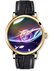 SPRAWL Aanalog Fashion Series Gold Ladies Watches of Genuine Black Leather Strap,Unique Wrist Watch for Women Girls Designed with Eye with colorful colors