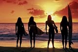 Empire 82169 Surfing - Sunset Babes- Strand - Plakat Poster Druck - 91.5 x 61 cm