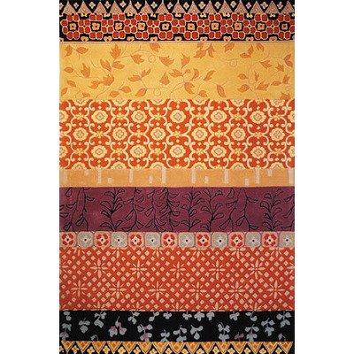 Safavieh RD622K-9 Rodeo Drive Collection Handmade Rust and Gold Wool Area Rug 8-Feet by 11-Feet