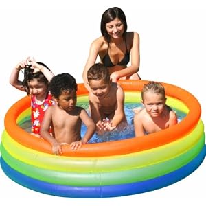 59″ X 16″ Neon Rainbow Kiddie Children’s Pool – Unique Design