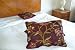 Crewel Pillow Sham Wild Flower Vermilion Silk Organza Standard (20X26)