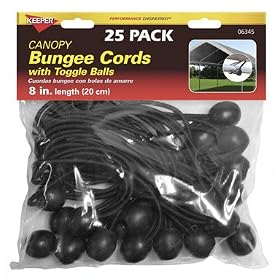 Click here to buy Keeper 6345 8 Canopy Bungee Cord, 25 Pieces by Keeper.