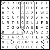 60 Word Search Puzzles on Bible Characters ~ Ryan Hudson