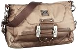 JETTE Flap Bag 03/13/10613, Damen Schultertaschen, Braun (sand 700), 30x19x10 cm (B x H x T)