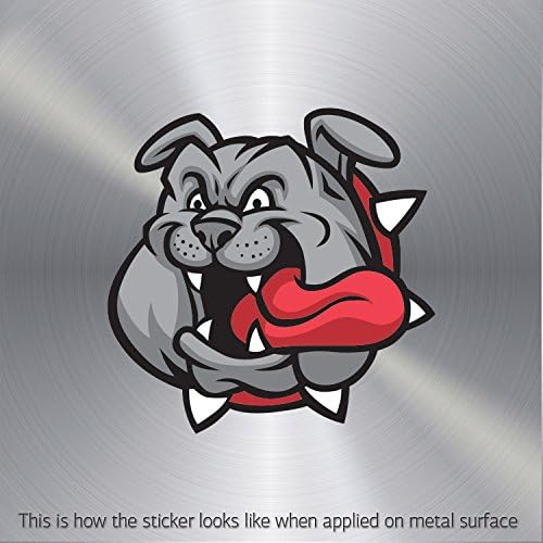 Decal Bulldog Mascot waterproof Motorbike Activity Stable Teen room Special (24 X 23.8 In)