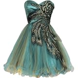 Metallic Peacock Embroidered Holiday Party Prom Dress Junior Plus Size