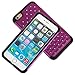 iPhone 6 Plus Case, iPhone 6 Plus Bling Case, Style4U Studded Rhinestone Crystal Bling Hybrid Armor Case Cover for iPhone 6 Plus 5.5 Inch with 1 HD Screen Protector and 1 Stylus [Purple/Black]