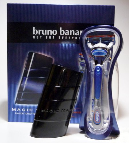 Bruno Banani Magic Man Geschenkset homme / men (Eau de Toilette 50 ml, Gillette Rasierer) Preisvergleich