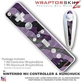 Nintendo Wii Remote Controller Skins - Camouflage Purple WraptorSkinz TM Kit by TuneTattooz TM