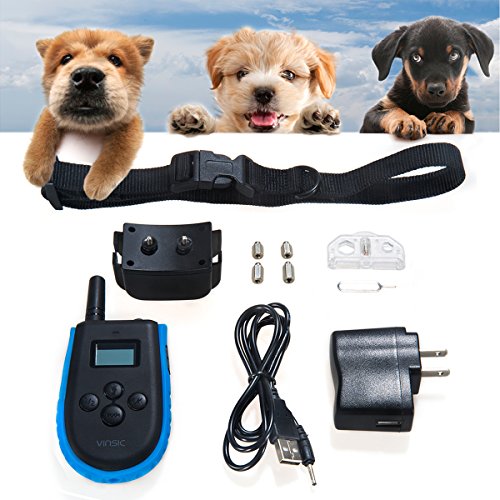Dog Training Collar Vinsic Rechargeable 330 Yd Remote Dog Training