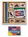 Dinosaur Deluxe Stamp Set and Large Rainbow Stamp Pad by Melissa and Doug