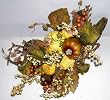 Artificial Pumpkin, Gourd & Berry Cornucopia