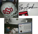 Barry Sanders Oklahoma State Cowboys Autographed Riddell Deluxe Full-Size Replica Helmet