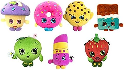 Coolfly Fan 6" Deluxe Plush Figure Set of 7 with Exclusive Mini Muffin , Kookie Cookie , Cheeky Chocolate , D'lish Donut , Lippy Lips , Strawberry Kiss &amp; Apple Blossom.