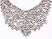 Qiyun (TM) Graffiti Art Deco Filigree Hollow Out Tibet Silver Tribal Necklace Earrings Set