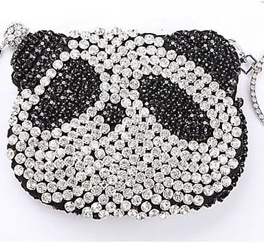 Ch&amp;Ch Crystal/Rhinestone Panda Mini Bag/Clutch