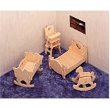 Children's Bedroom 3D Woodcraft Construction Kit