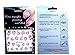 Ottery White flowers Nail Stickers Water Transfers Decals Nail Art Water Nail Art Decal / Tattoo / Sticker